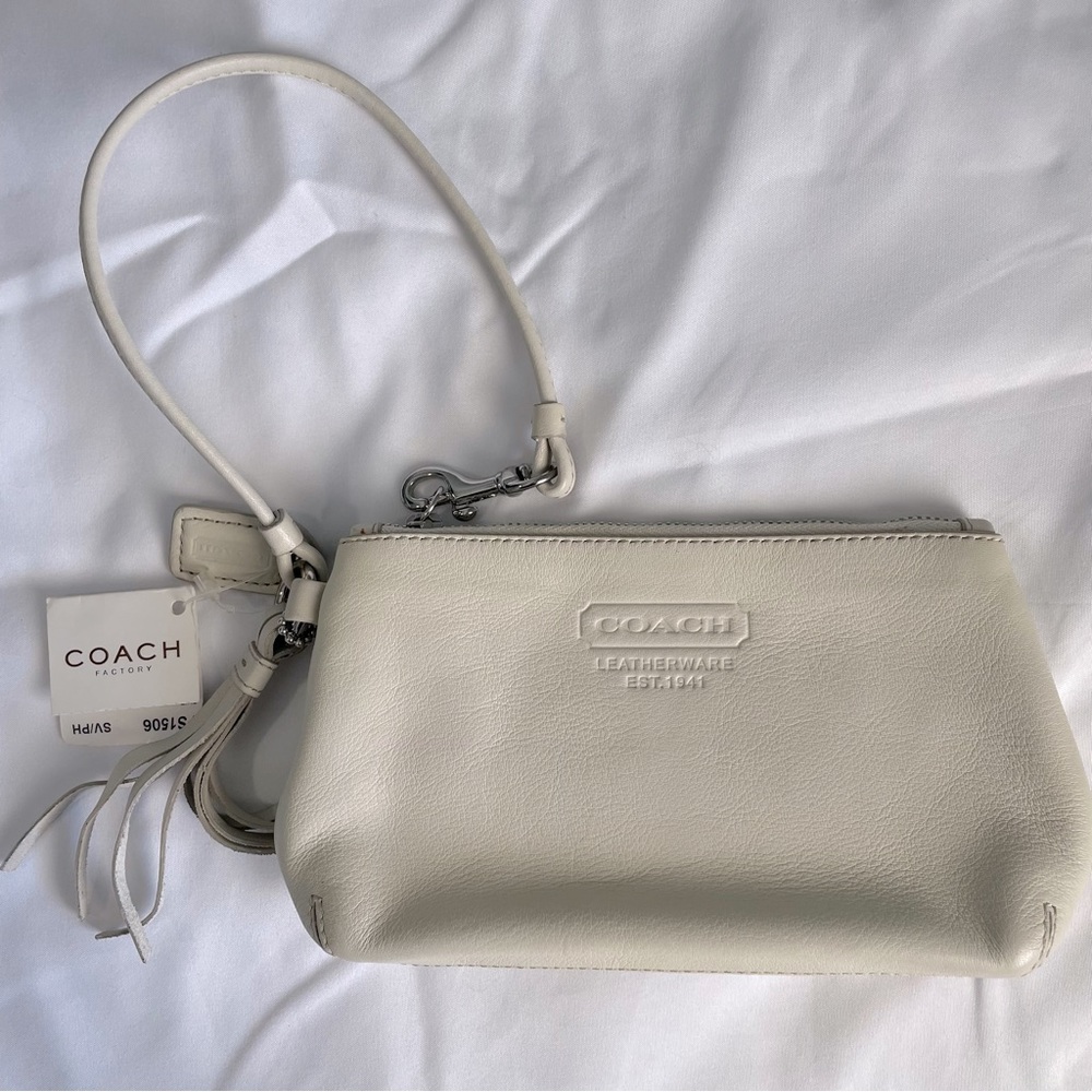 Coach mini wristlet pouch
